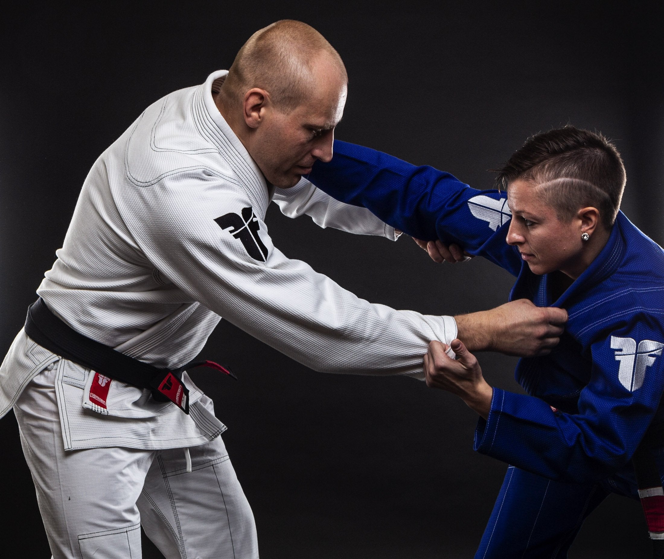 Fighter BJJ Kimono Reisstroh - blau
