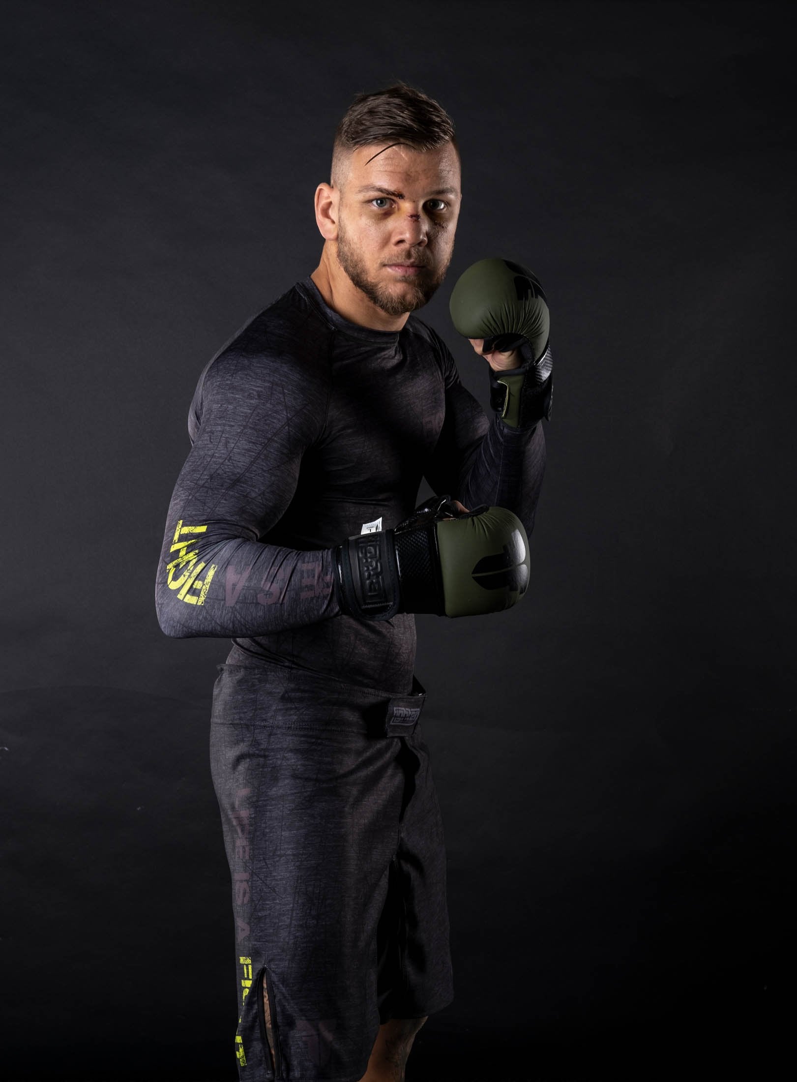 Rashguard Fighter - Life is a Fight - grau