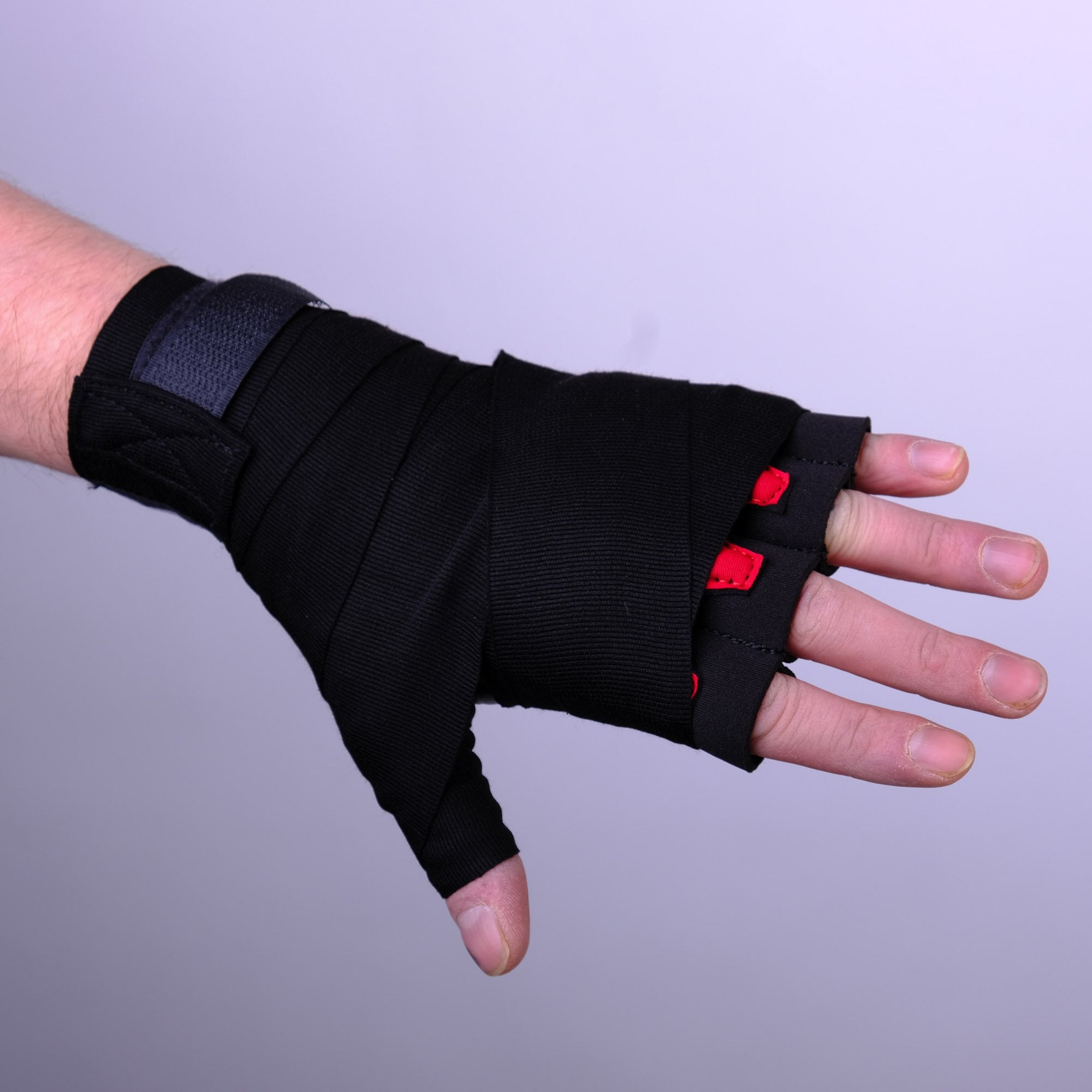Fighter Strap - Gelbandagen - schwarz/rot