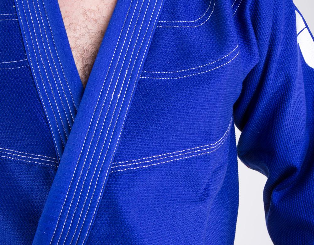 Fighter BJJ Kimono Reisstroh - blau