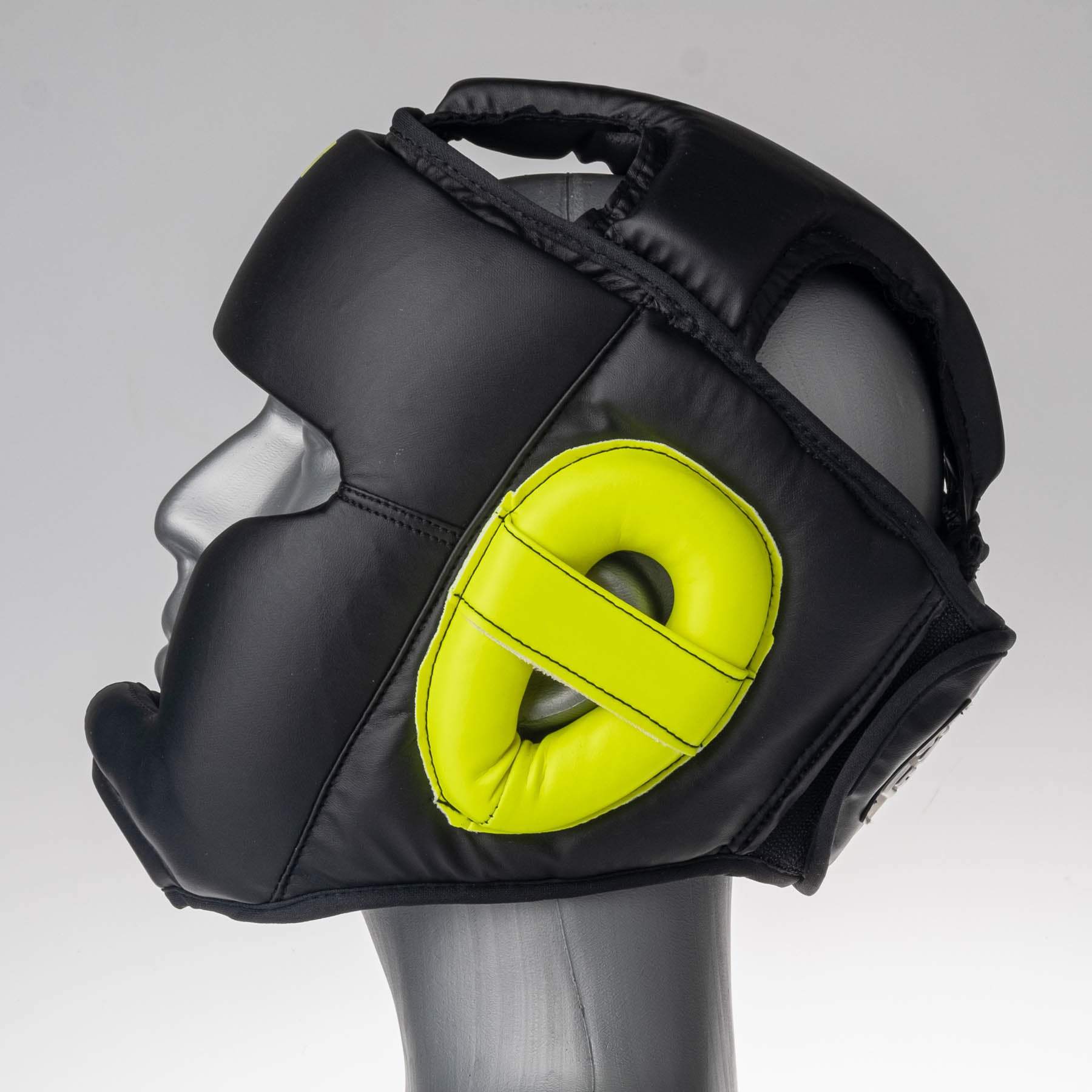Kopfschutz Fighter Sparring - schwarz/neongelb
