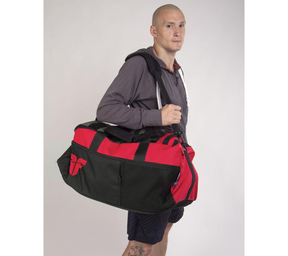 Sporttasche FIGHTER LINE XL - rot/grau/schwarz