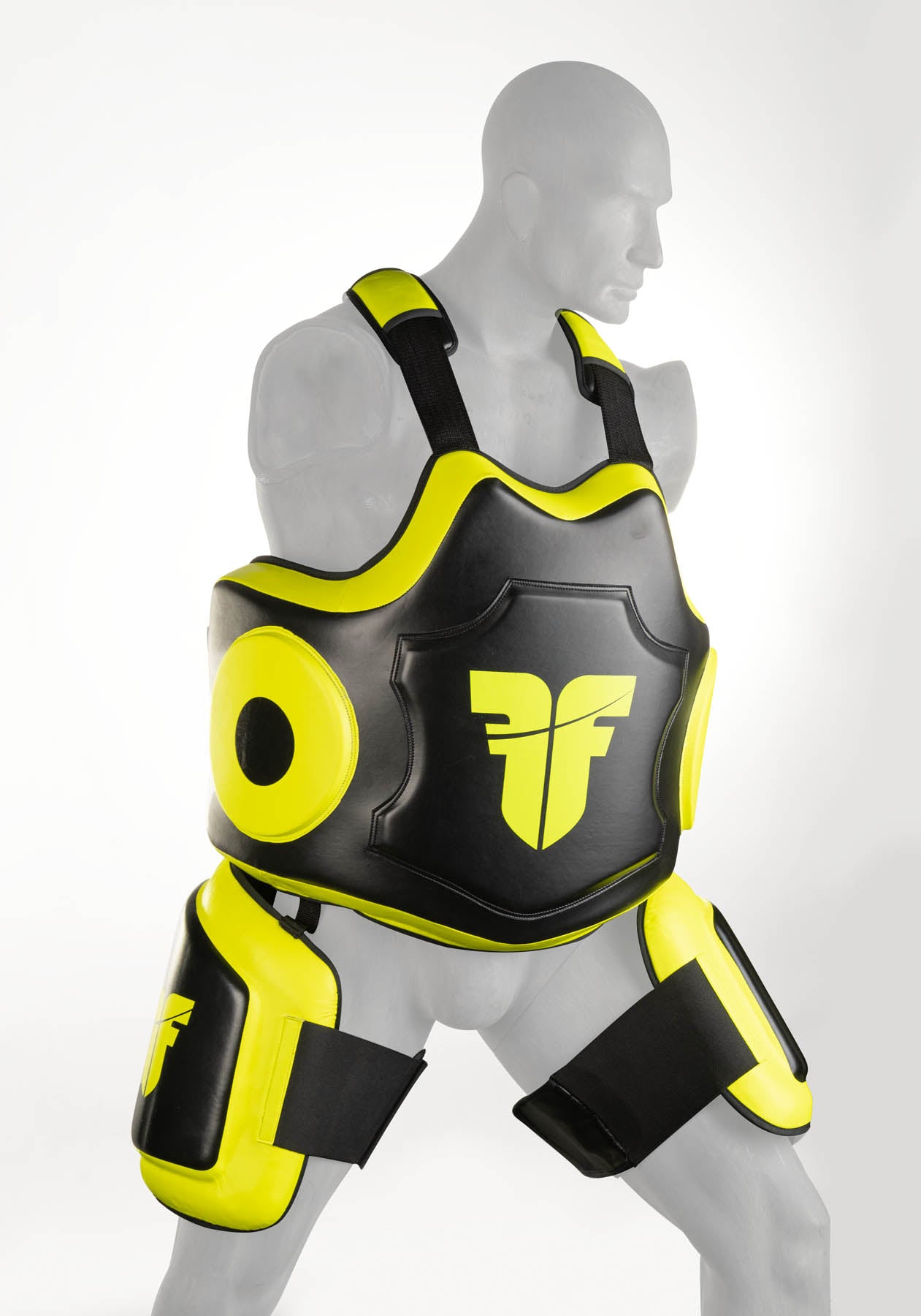 Fighter Oberschenkelschoner - schwarz/gelb