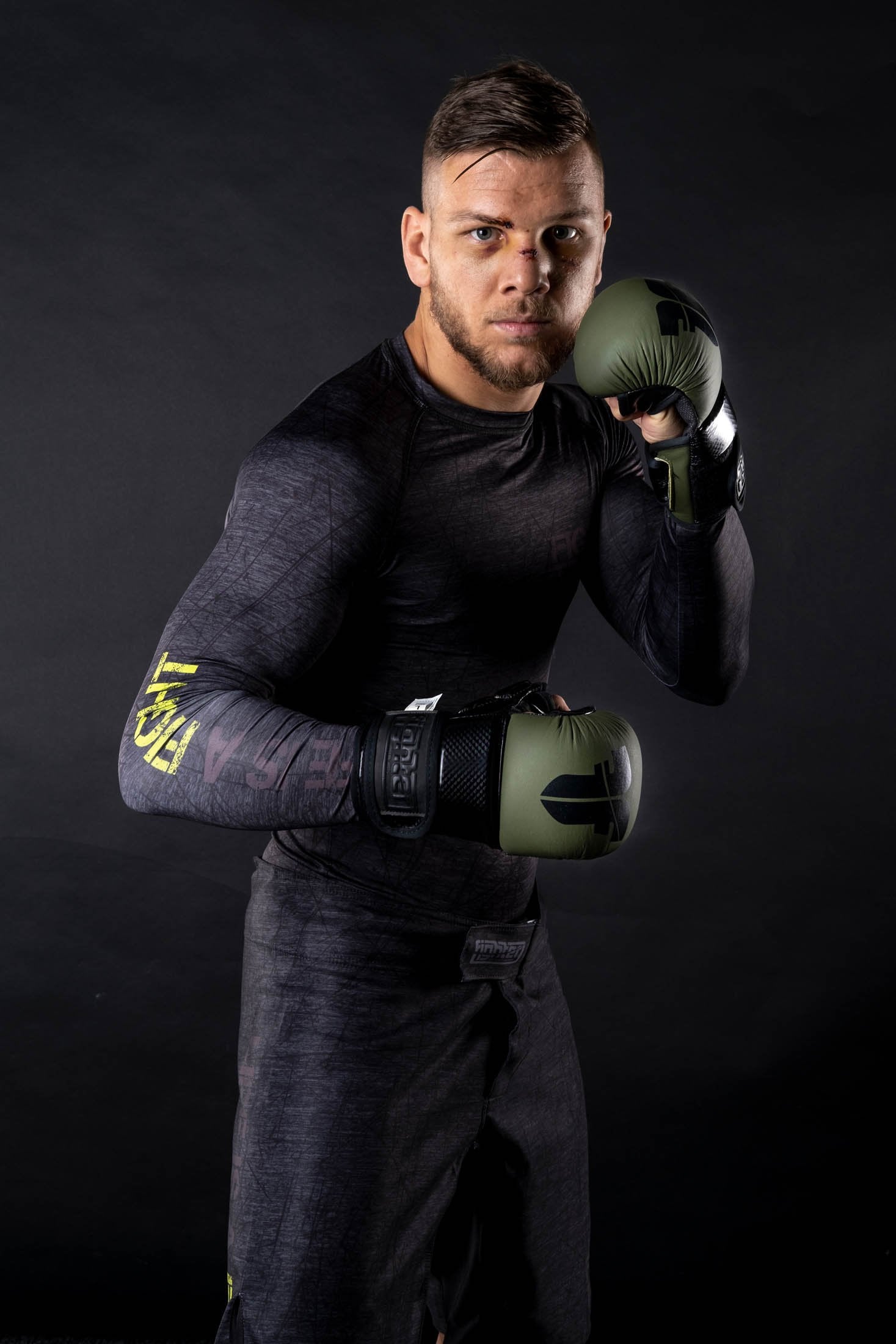 Rashguard Fighter - Life is a Fight - grau