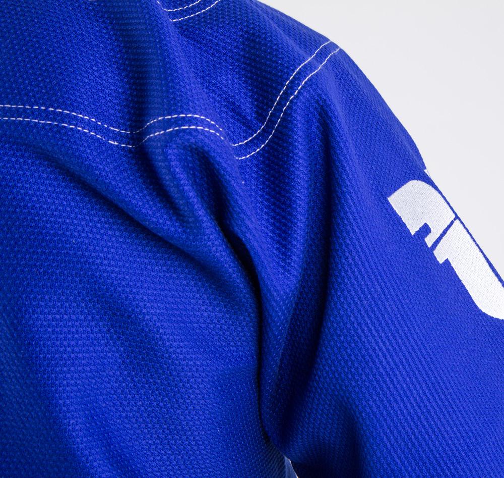 Fighter BJJ Kimono Reisstroh - blau