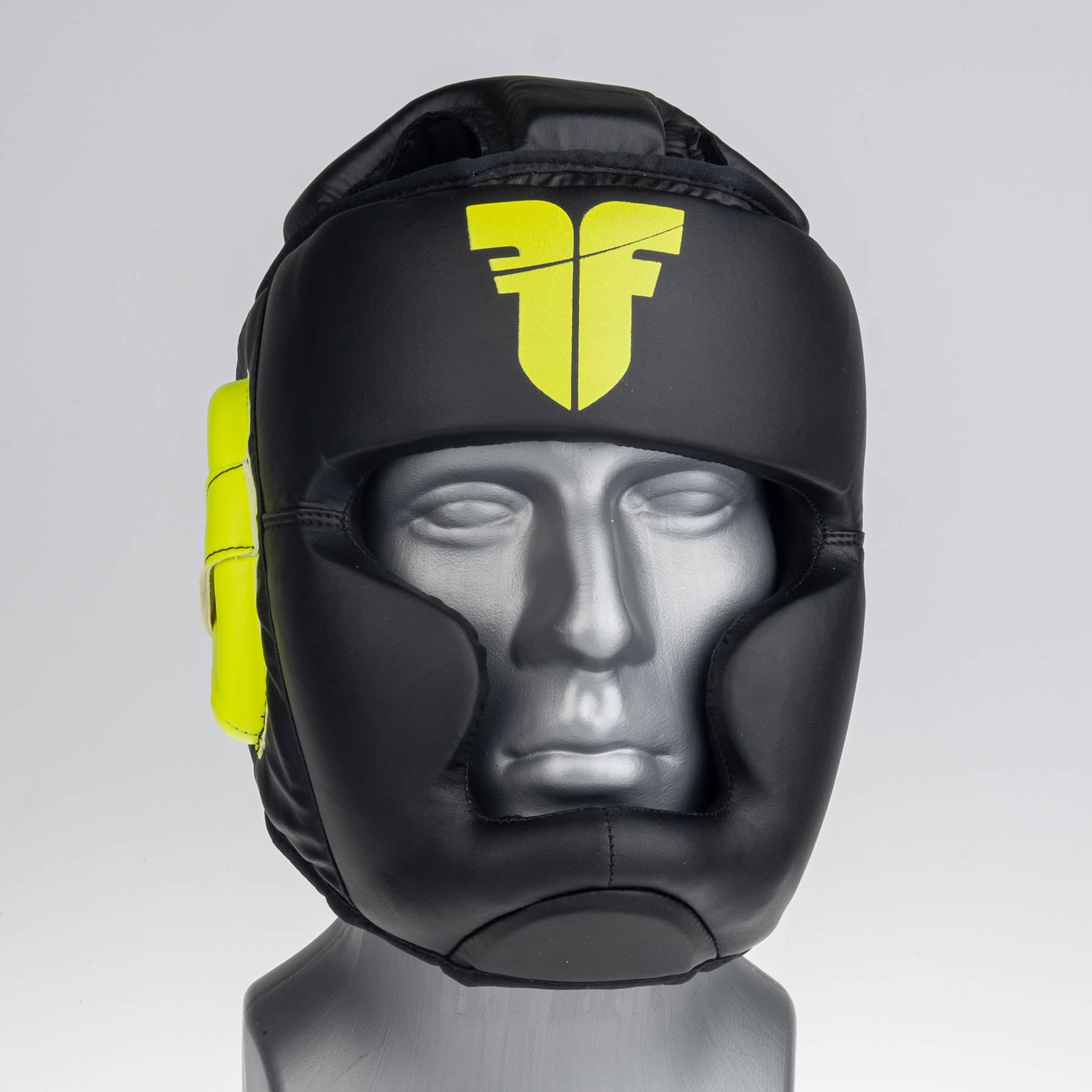 Kopfschutz Fighter Sparring - schwarz/neongelb