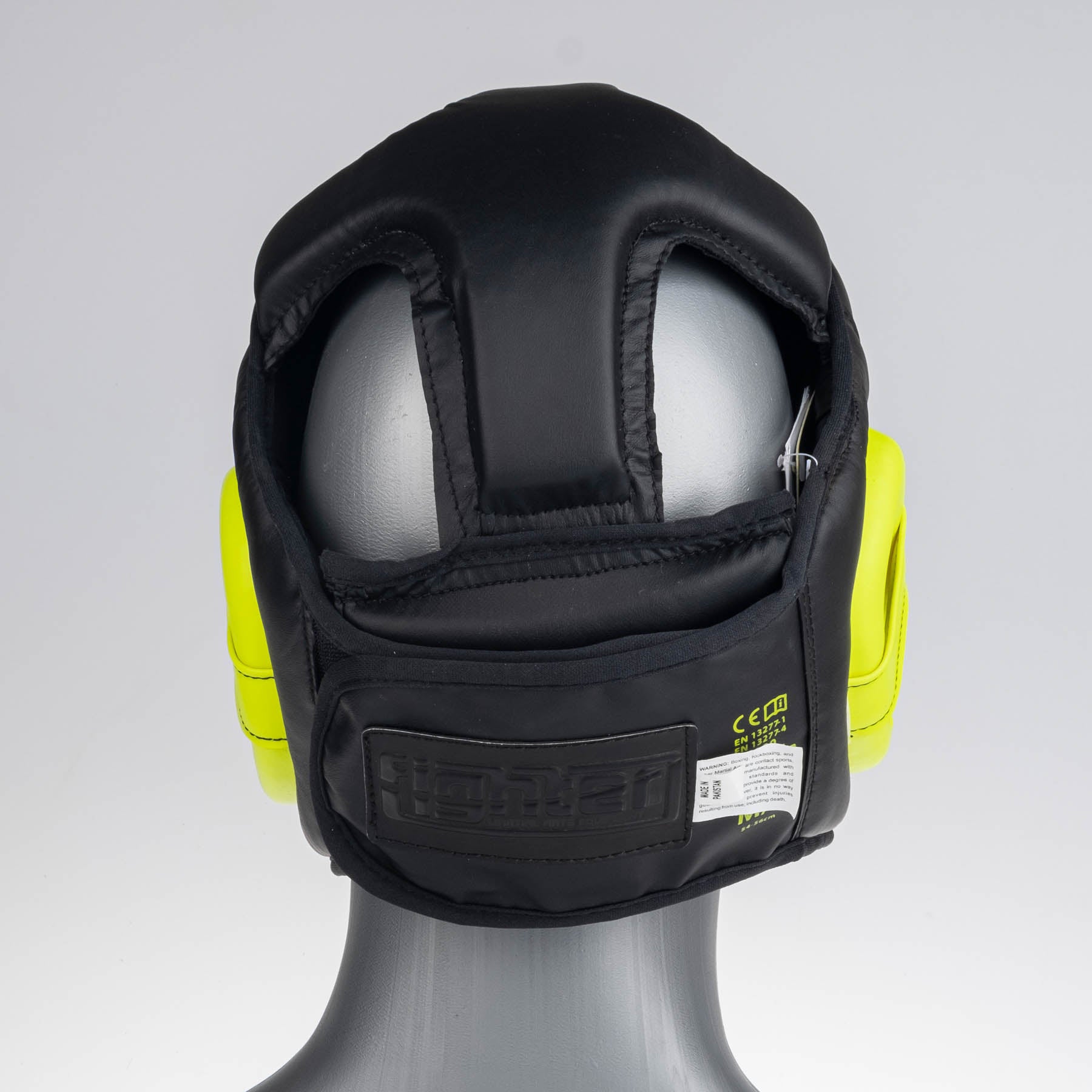 Kopfschutz Fighter Sparring - schwarz/neongelb