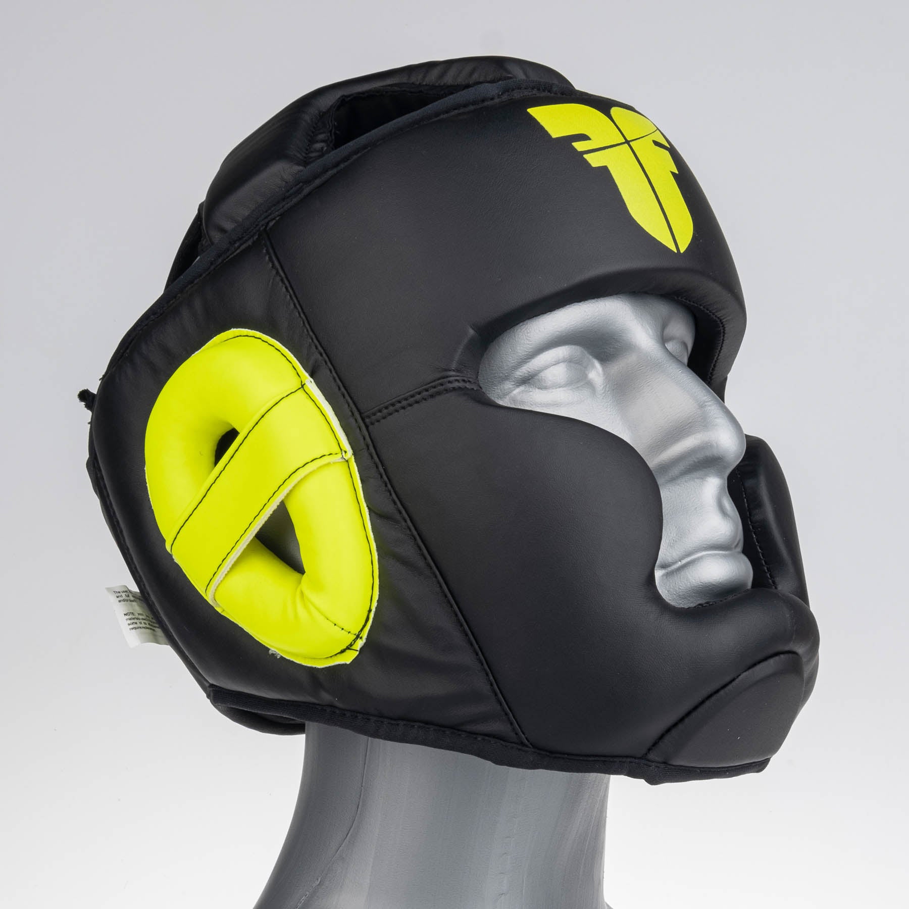 Kopfschutz Fighter Sparring - schwarz/neongelb